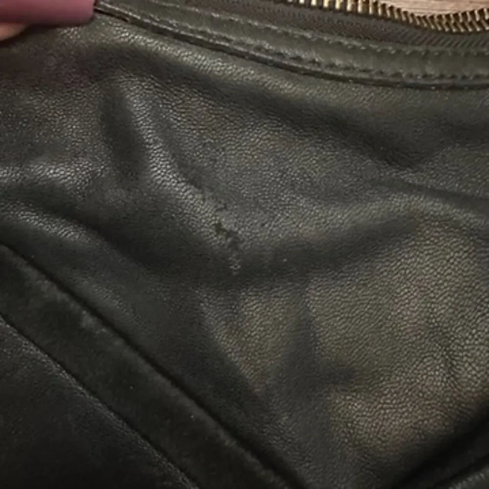 Cole Haan x Maria Sharapova Leather Women's Hobo Bag Black‎ Chain Strap Moto